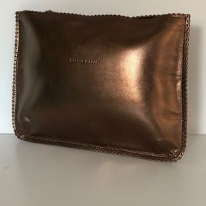 Anya Hindmarch clutch/pouch labeled ‘shopping’